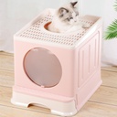 Enclose Cat Litter Box With Lid