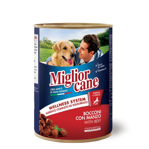 [PC03498] Miglior Cane Chunks With Beef 405g
