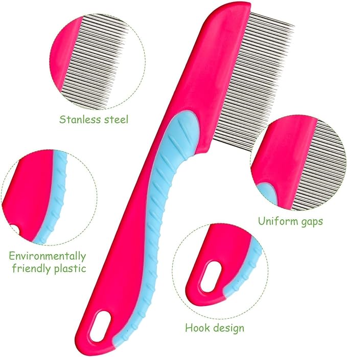 Flea comb with handle - M 