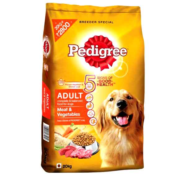 Pedigree Adult Meat & Vegi 20Kg