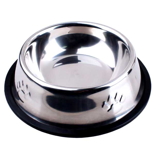 Feeding Bowl SS Silver 34cm
