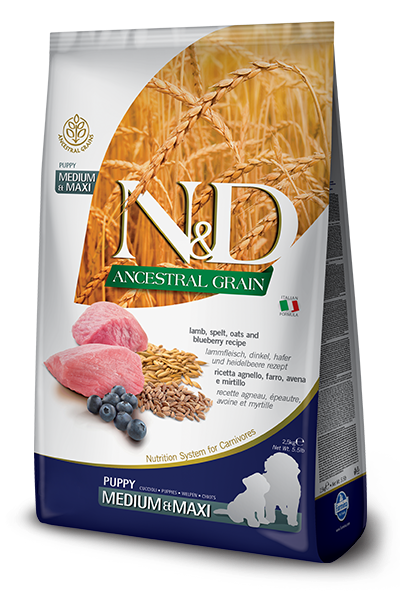 N&D Ancestral Grain Medium & Maxi Puppy Starter 2.5Kg