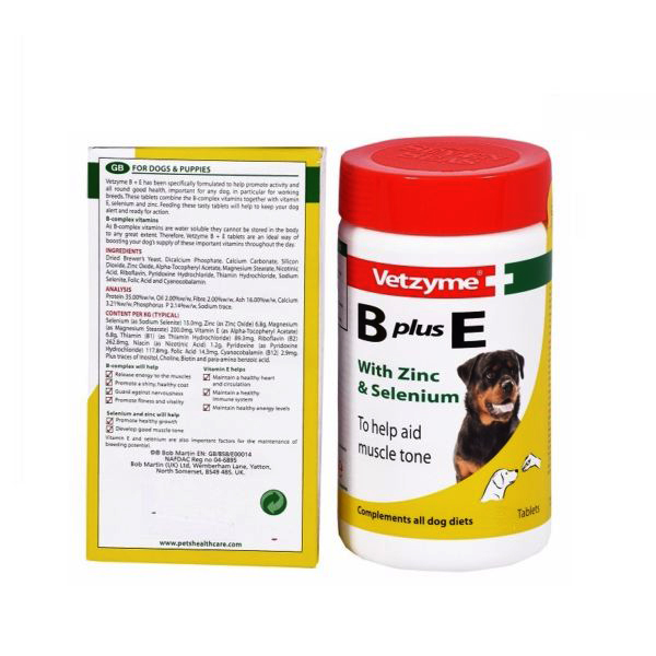 Vetzyme B+E 200 tablets