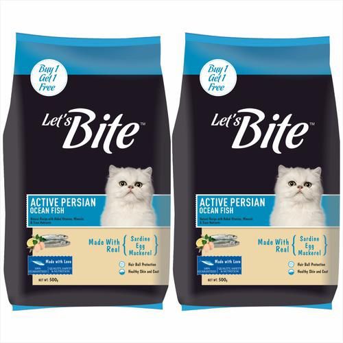 [PC01143] Let's Bite Cat Active Persian 500g+500g