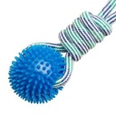 Toy Cotton Rope With Spike Rubber Ball