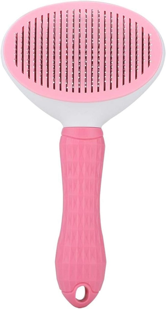 Brush Slicker Self Cleaner Oval