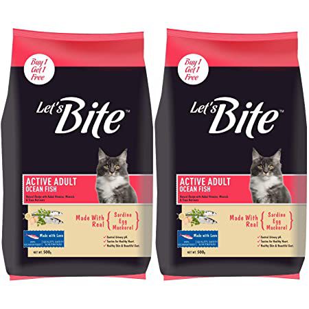 Let's Bite Cat Active Adult 500g+500g