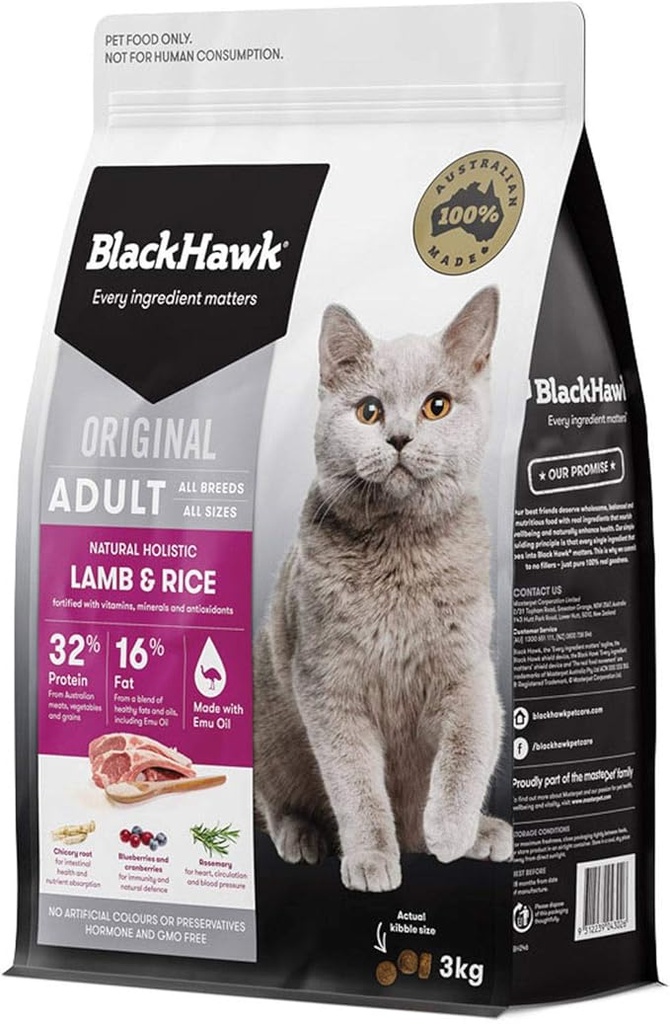 Blackhawk Cat Adult Lamb & Rice 03kg