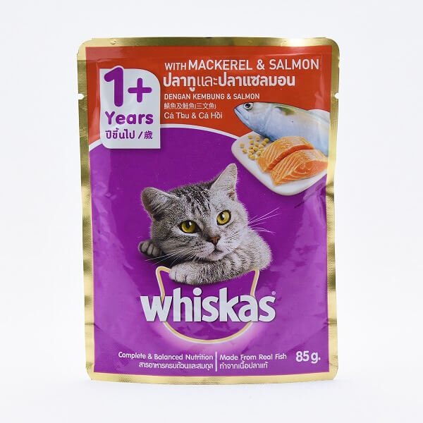 Whiskas Cat Adult Mackerel & Salmon 80g