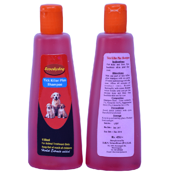 Scooby dog tick killer shampoo 150ml