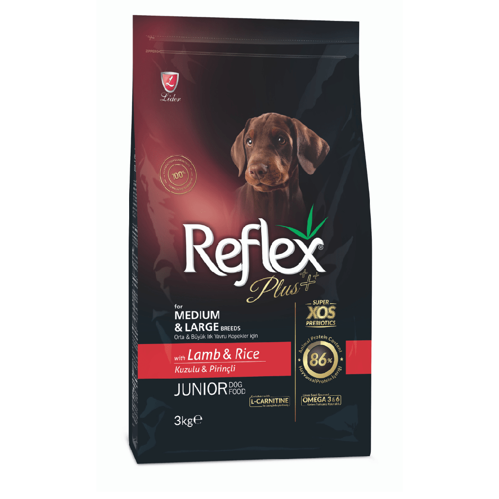 Reflex Junior Medium & Large Breed Lamb & Rice 3Kg