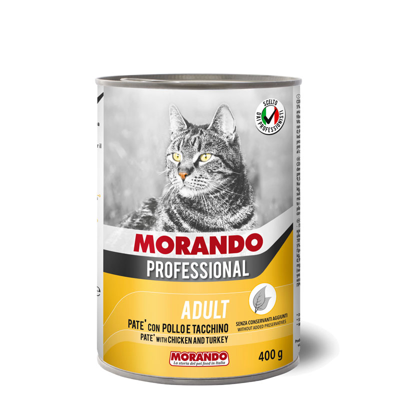 Morando Professional Cat Adult Pate With Chicken & Turkey 400g