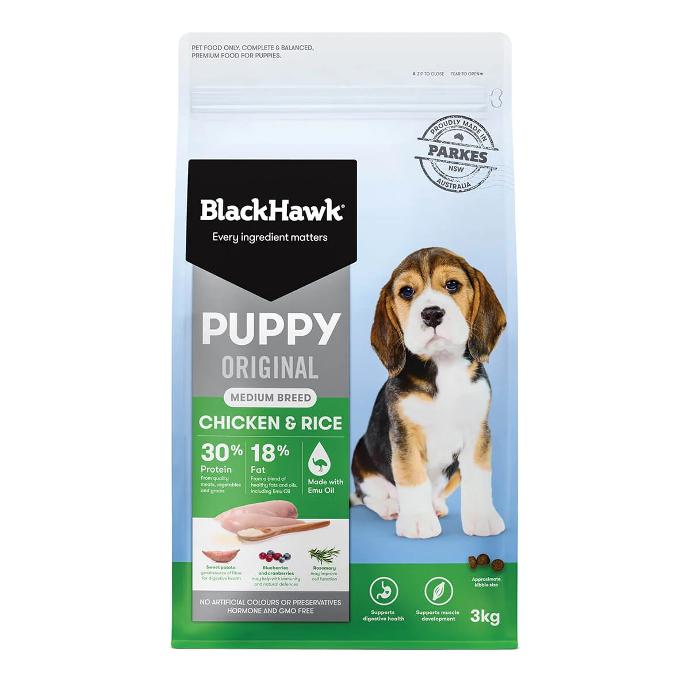 Blackhawk Puppy Medium Breed Chicken & Rice 03kg