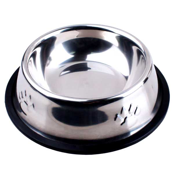 Feeding bowl SS Silver 34cm