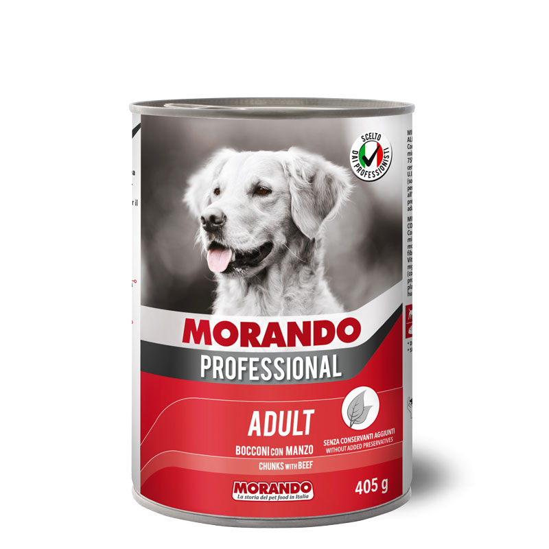 Morando Professional Dog Adult Chunk With Beef 405g