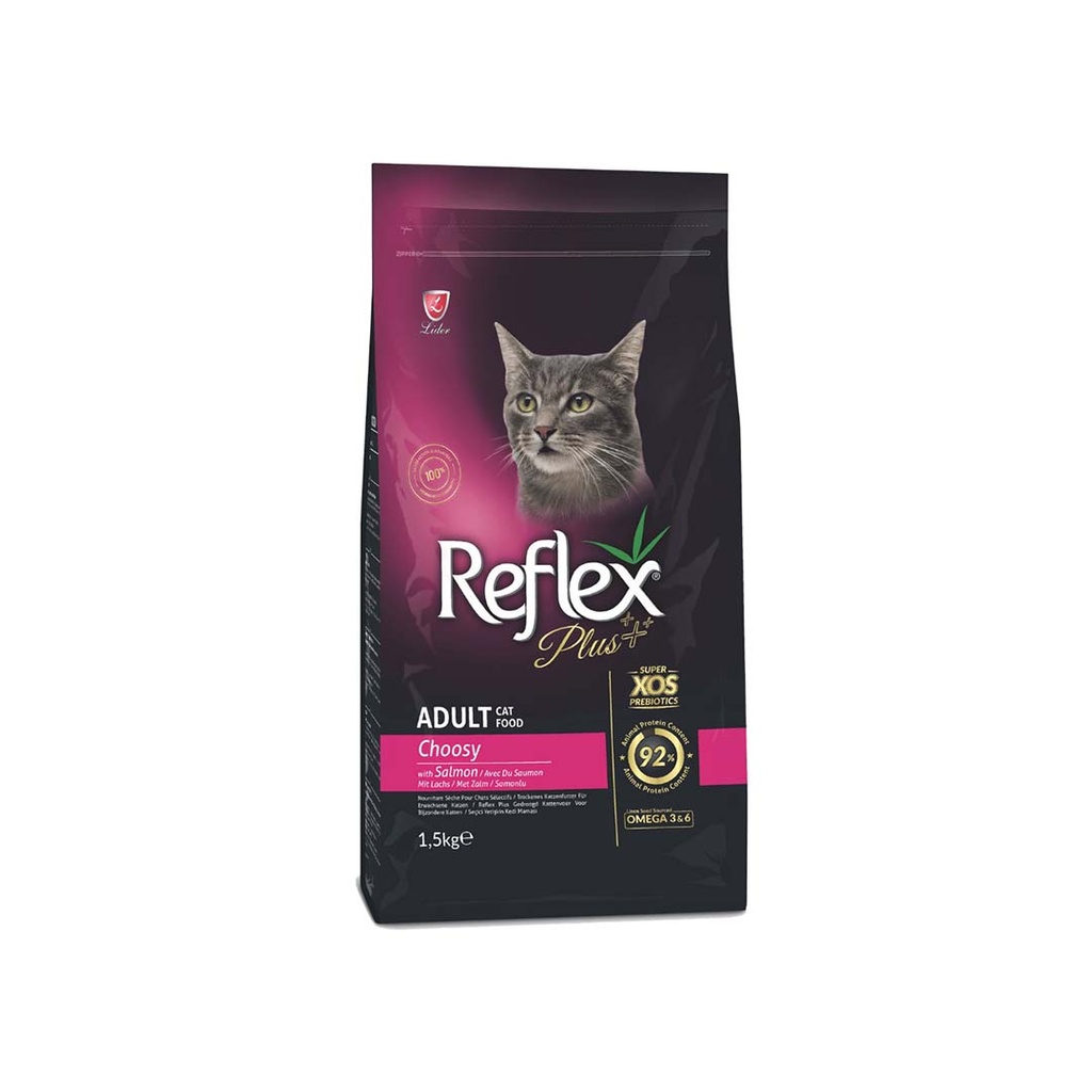 Reflex Plus Cat Adult Choosy with Salmon 1.5Kg