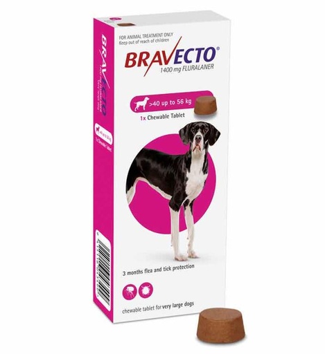 [PC00226] Bravecto 40kg - 56kg (1400mg)