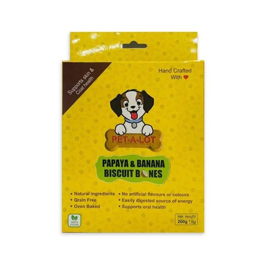 Pet A Lot Banana & Papaya Dog Treat 200g