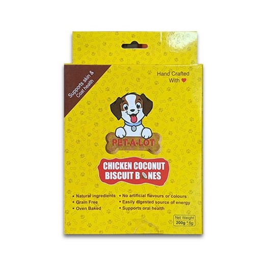 Pet A Lot Chicken & Coconut Dog Treats 200g