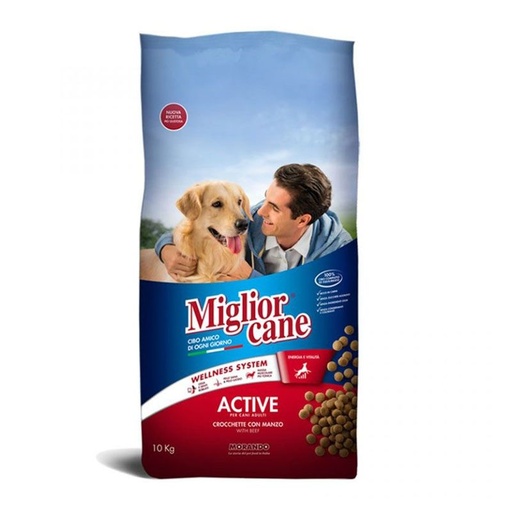 Miglior Cane Active Adult Kibble With Beef 10Kg