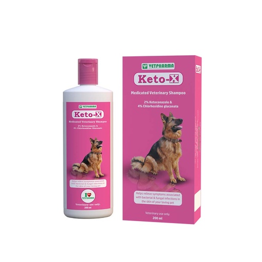 [PC03147] Vetpharma Keto-X Medicated Shampoo 200ml