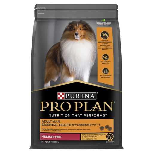 [PC03188] Purina Pro Plan Adult Medium Breed Essential Health 15Kg